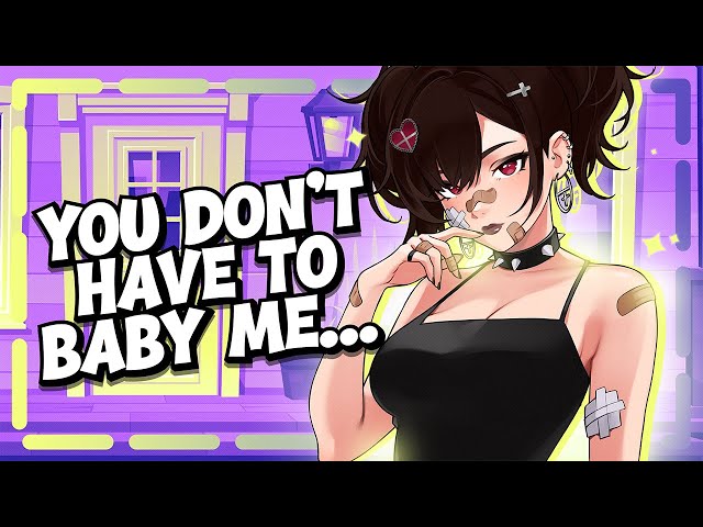 "You're Cute, D- Dummy!" Patching Up Your Goth Friend After a Scuffle | Tsundere ASMR Roleplay F4M