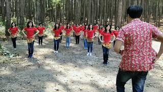 POTONG BEBEK ANGSA LINE DANCE MR.KIM & HAPPY MOM'S