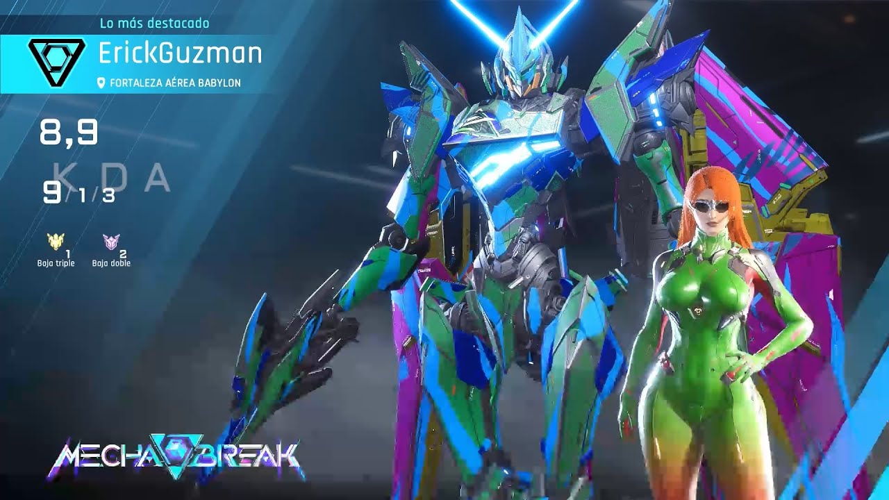 Falcon 9 Triple Kill  / 1 / 3 SVP: Mecha Break Gameplay