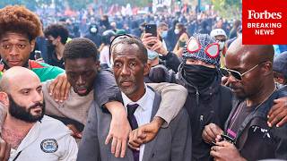 VIRAL VIDEO: French Mayor Shields Students As Riot Police Confront Protest