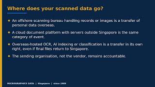 PDPA Cross-Border Rules 2026: Outsourced Scanning | Singapore