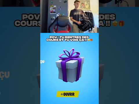 Il est incroyable ce cadeau 🤩🔥 #viralvideo #fortnite ￼￼￼