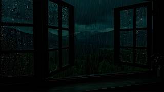 Soft Rain in Outside the Open Window Bedroom | Cozy Warm Ambience for Deep Sleep