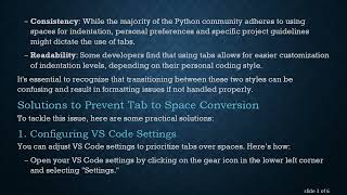 How to Prevent Indentation Changes from Tabs to Spaces in VS Code for Python