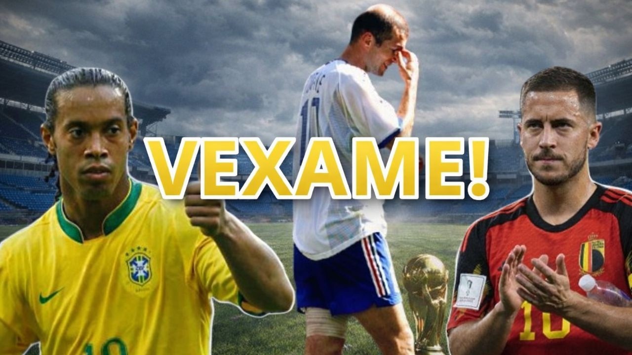 7 Seleções favoritas que passaram VERGONHA na Copa do Mundo