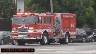 LAFD ENGINE 68 RESPONDING