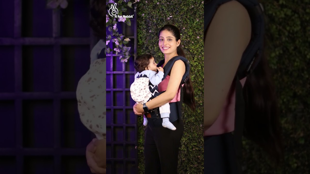 R for Rabbit Hug Me Ergo 2-in-1 Baby Carrier with Ergonomic Support