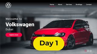 DAY 1 | LIVE Website Coding | How To Create a Responsive Website Using HTML and CSS From Scratch