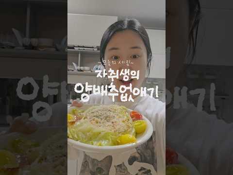 알또랑진 자취생의 양배추 소진하기.avi #자취요리 #<strong>양배추요리</strong> #shorts