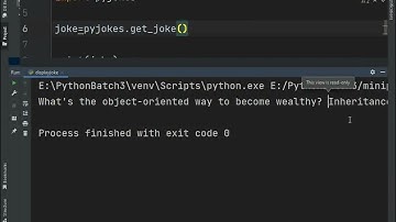 Python program to display jokes using pyjokes module