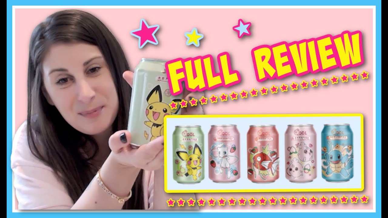 FULL REVEAL and REVIEW: Pokémon QDOL Sparkling Water