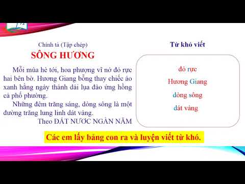 Chính tả 2: Sông Hương