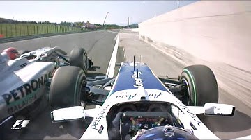 Schumacher Squeezes Barrichello | 2010 Hungarian Grand Prix