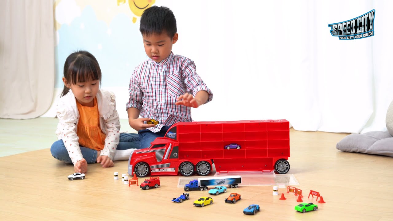 スピードシティ スタントトランスポーター11｜トイザらス - YouTube