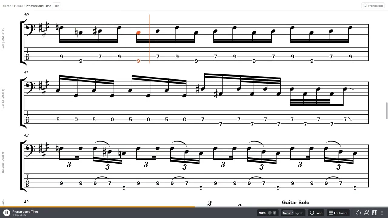 Rival Sons - Pressure and Time Bass Tab