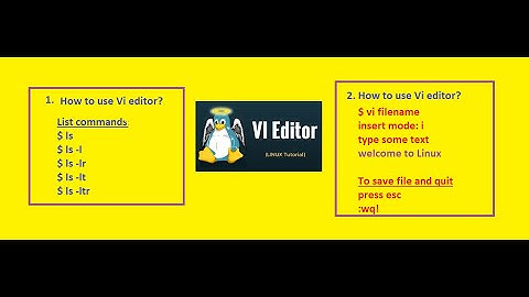 Linux  VI Editor  - Part 2