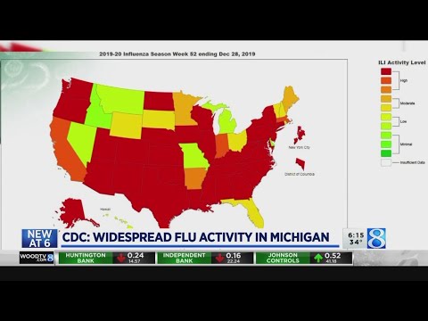CDC: Widespread flu activity in Michigan