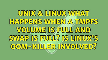 What happens when a tmpfs volume is full and swap is full? Is Linux