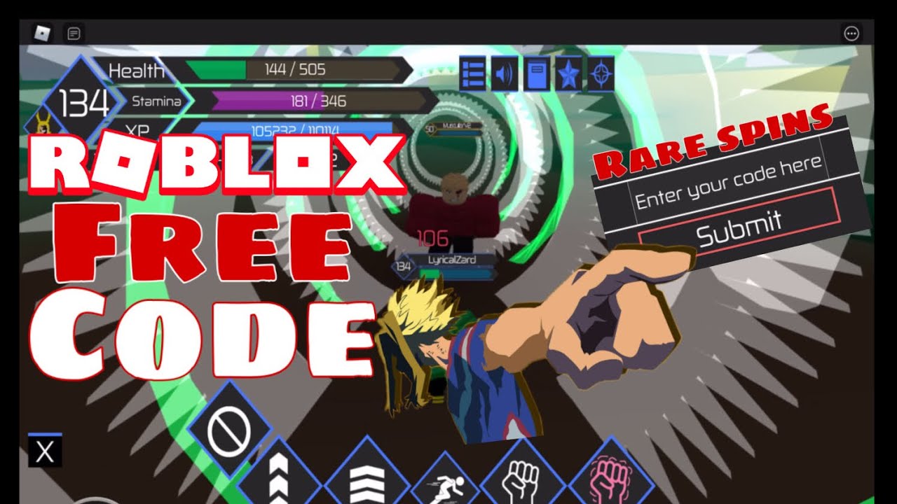 New Free Code Heroes Online Gives 7 Free Rare Spins Roblox Huge - freecodecom roblox