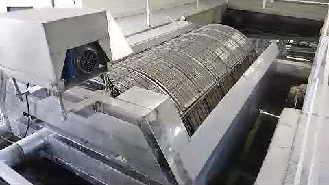 Rotary water drum filter for RAS aquaculture