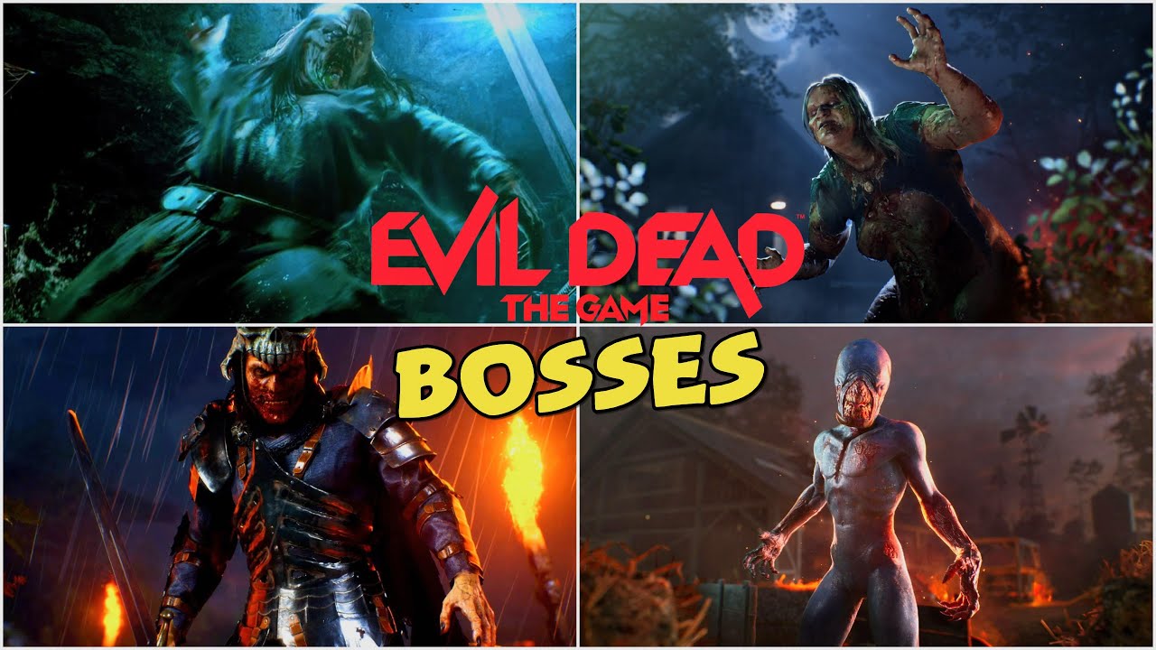 Evil Dead The Game - All Bosses / Boss Fights [4K 60FPS] [PS5] 
