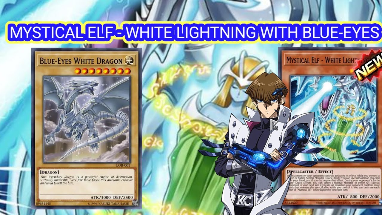 MYSTICAL ELF - WHITE LIGHTNING WITH BLUE-EYES DECK ]ホーリー