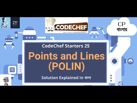 Points and Lines || POLIN || CodeChef Starters 25 || Problem Solution in বাংলা ||