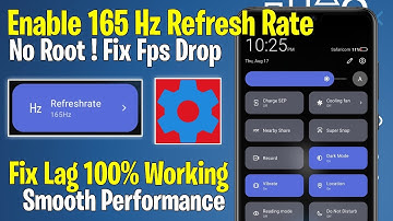 Enable 165Hz Refresh Rate With SetEdit Codes | Android Boost Performance ! No Root