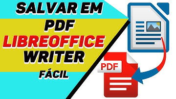 Como salvar documento do LibreOffice Writer em PDF