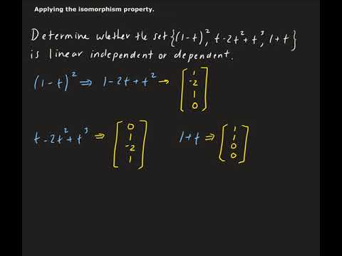 Example 1: Applying the isomorphism property - YouTube