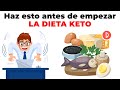 10 cosas a hacer antes de empezar la dieta keto