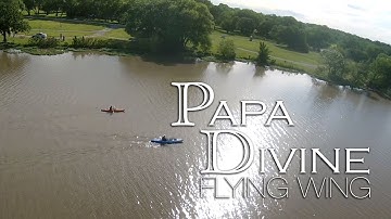 Onboard the Papa Divine flying wing at Santa Fe lake