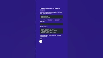 Import a file from a subdirectory? #shorts