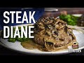 Classic Steak Diane Recipe (Flat Iron Steaks with Mushroom Cream Sauce)