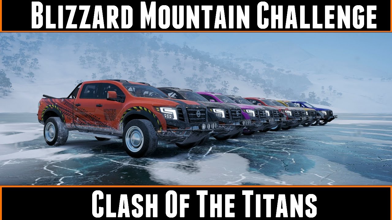 Blizzard Mountain Challenge Clash Of The Titans (Forza Horizon 3)