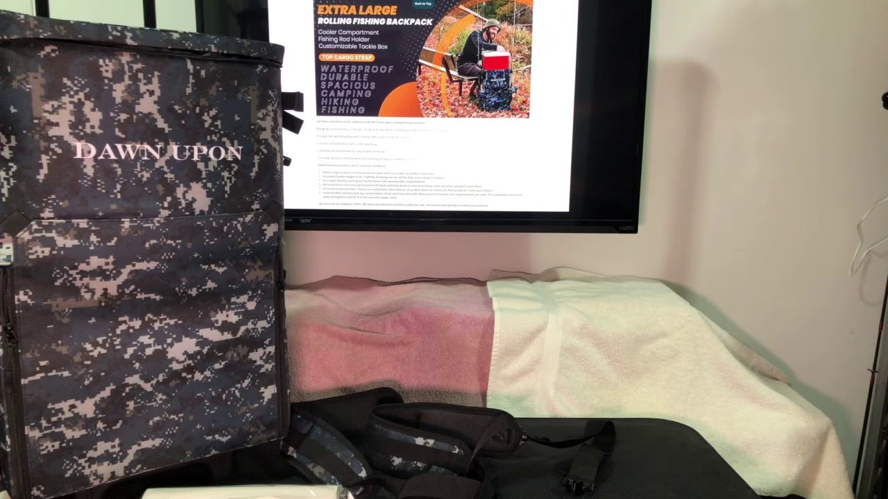 Unboxing & Overview: DAWN UPON Extra Large Rolling Fishing Backpack 