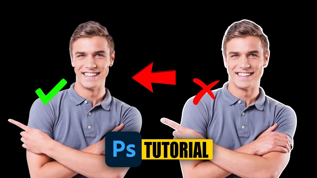 Remove unwanted white edges in Photoshop 