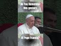 Do you REMEMBER this GESTURE of Pope Francis? You can WATCH IT on APRIL 21st at ROME REPORTS #shorts