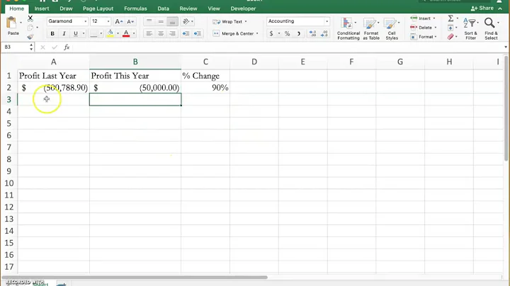 Calculating Percentage Change When The Base Value Is Negative
