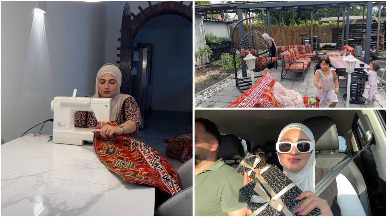 تكملة الكعده البغداديه بحديقتي | عمتي ام زوجي سوتلي مفاجأة عيد ميلادي 🥹