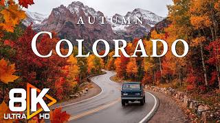 Colorado Autumn 8K | Stunning Fall Foliage, Mountains, Lakes & Golden Forests