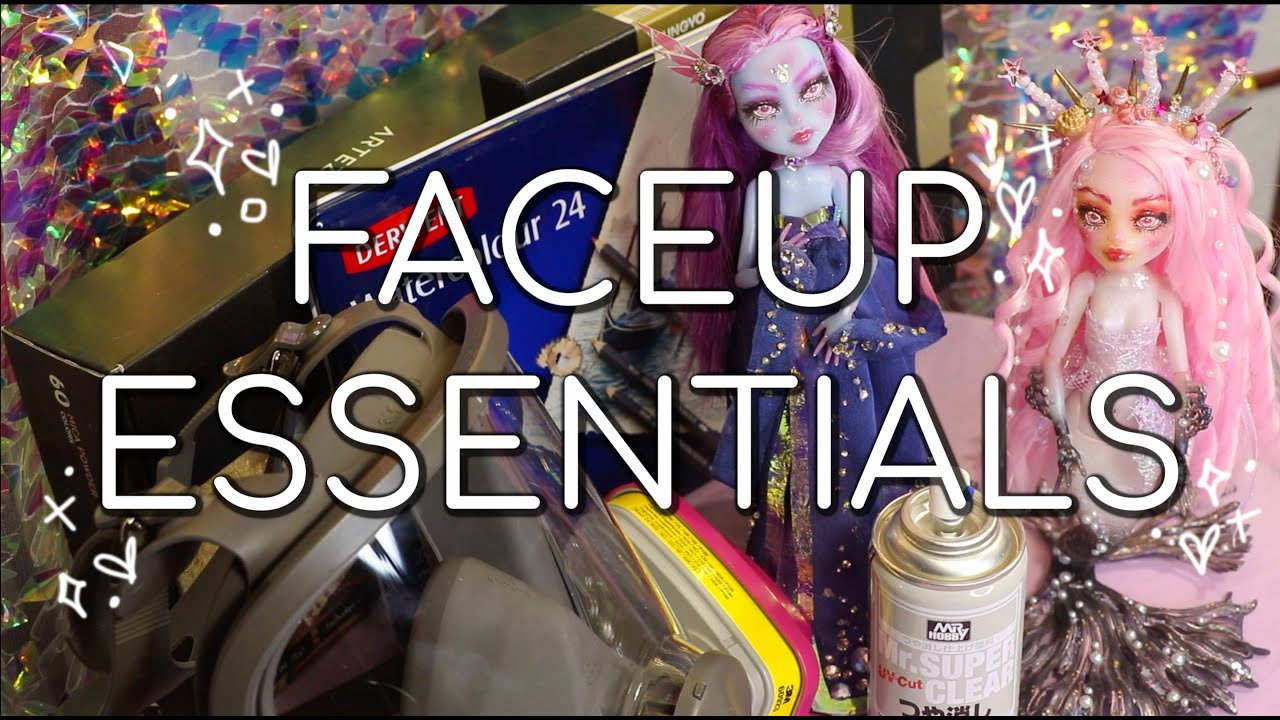 Doll Repaint Faceup Essentials & Supplies •JackyOhhh YouTube