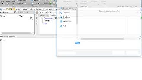 03 Tutorial Matlab: Creación de funciones