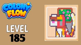 Colony Flow! Level 185 Walkthrough Solution