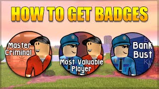 How to get all BADGES in Roblox JAILBREAK