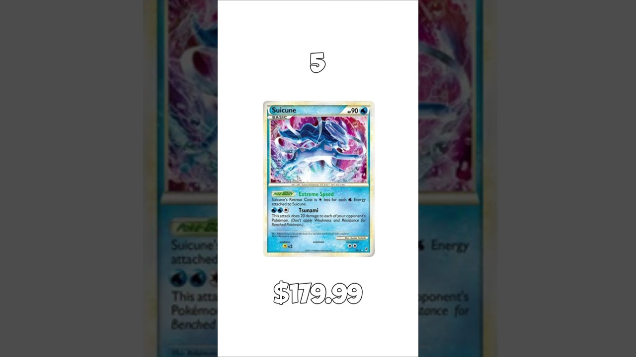Top 10 Most Expensive Pokémon Shiny Holo Rare Cards 