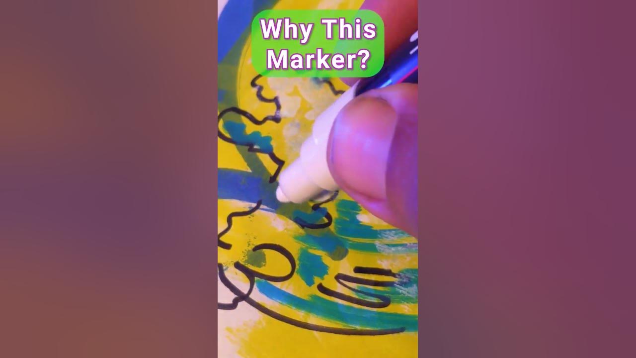 Why THIS marker is so UNDERATED? (Not POSCA) artist amsr art YouTube