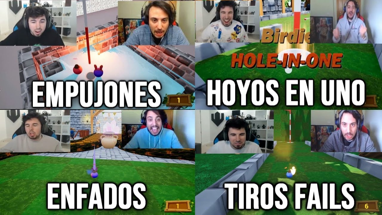 LOS MEJORES ENFADOS| HOYOS EN UNO| EMPUJONES Y TIROS FAILS!! EN GOLF IT |FARGAN Y WILLY| #3