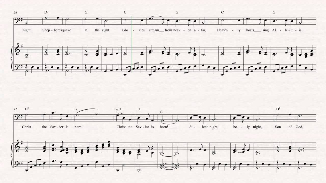 tuba silent night christmas sheet music chords vocals youtube tuba christmas sheet music