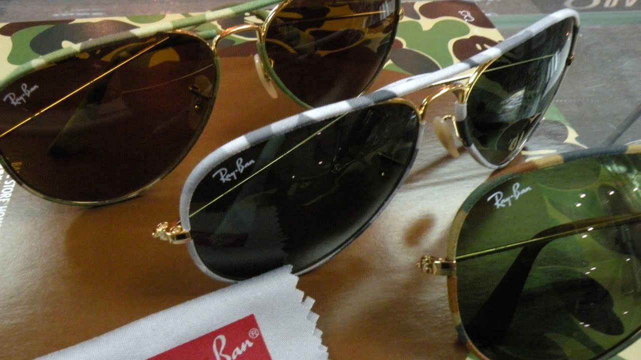 ray ban camo aviators